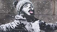 Бэнкси показал видео с новым граффити в Британии