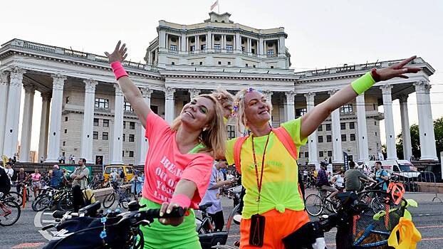 Как прошел ночной велофестиваль в Москве