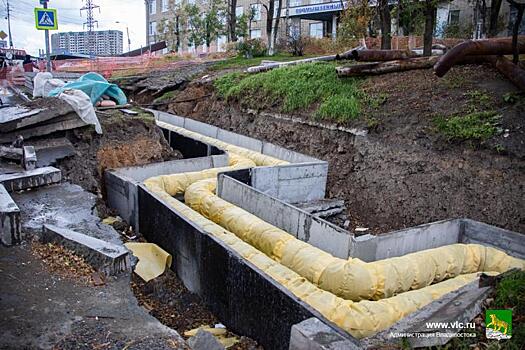 Почти 15 километров теплосетей заменят во Владивостоке