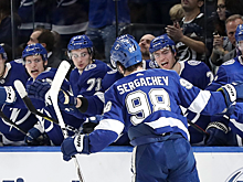 Российский хоккеист "Тампы" Сергачев вернулся к тренировкам