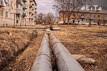 Асфальтоукладчик повредил часть новой теплотрассы во Владивостоке