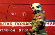 Полиция оцепила место пожара под Красноярском