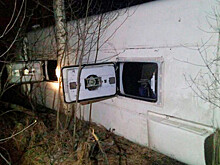 Появилось видео с места ДТП с автобусом под Нижним Новгородом