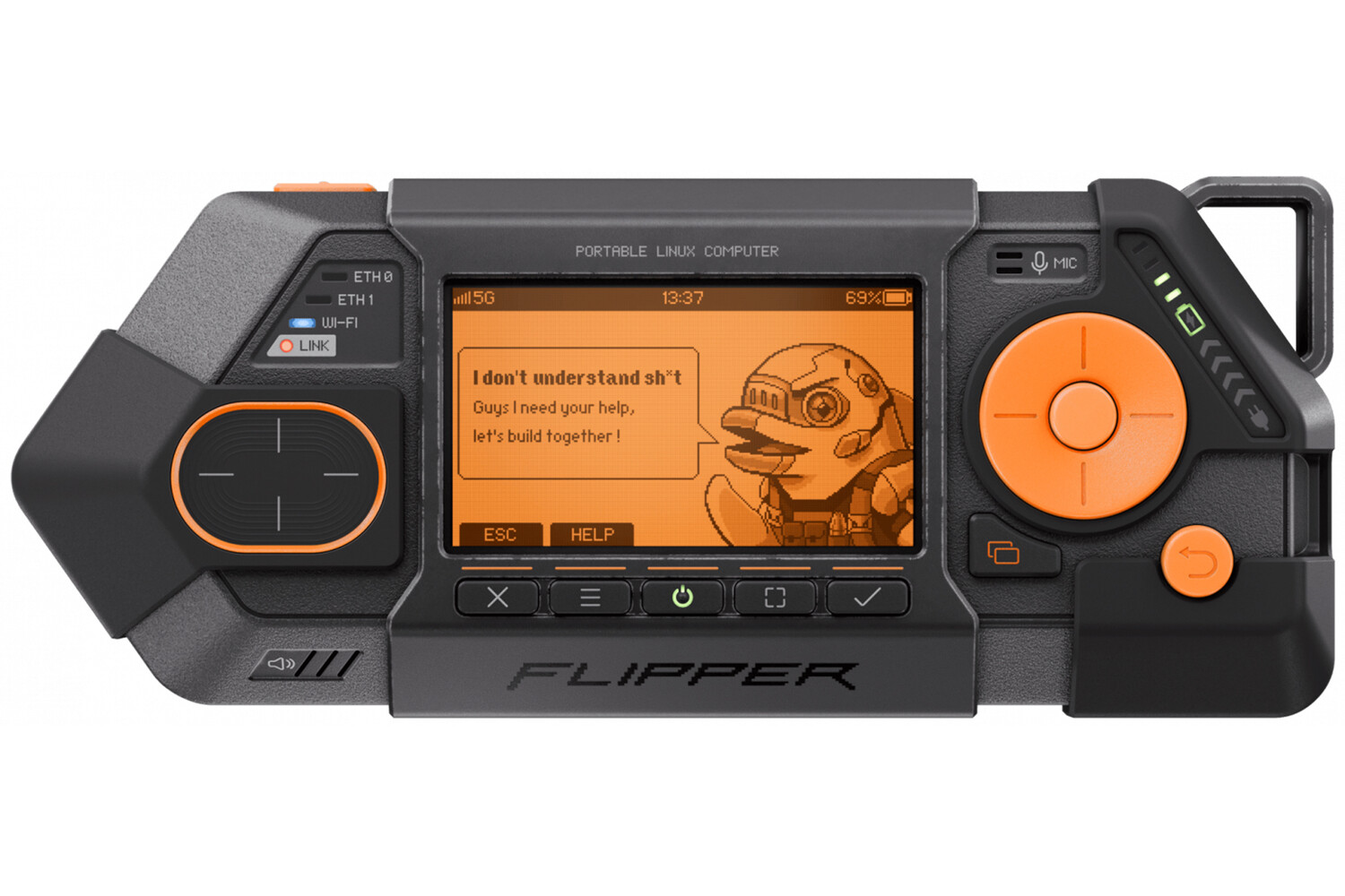 Создатели хакера Flipper Zero представили карманный компьютер с Linux