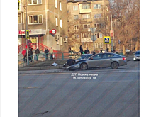 Два автомобиля столкнулись на перекрестке в Новокузнецке