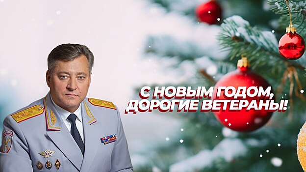 Главный полицейский Челябинской области поздравляет ветеранов с Новым годом