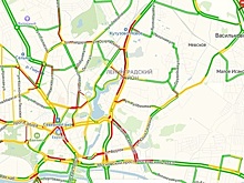На ул. Невского машины встали в трёхкилометровой пробке из-за двух ДТП