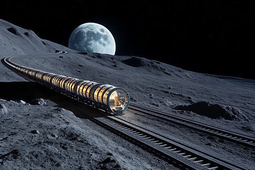 Американская компания разработает лунную железную дорогу