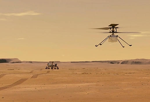 Вертолет развил рекордную скорость на Марсе