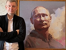 Россиянин создал огромный портрет Владимира Путина из бисера