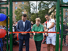 Чемпион мира открыл спортивную площадку в Приморье