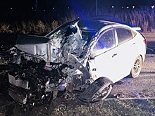 В Рязани 33-летний водитель Hyundai Solaris погиб в ДТП с грузовиком Hino