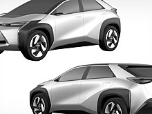 В Сети продемонстрировали фотоснимки новых электрокроссов от марки Toyota