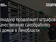 Госжилнадзор продолжает штрафовать за некачественную санобработку жилых домов в Ленобласти