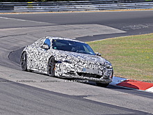 Электрический седан Audi E-Tron GT тестируют на Нюрбургринге