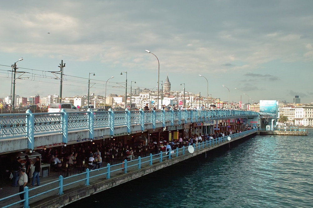 Галатский мост, Стамбул, Турция, Ближний Восток