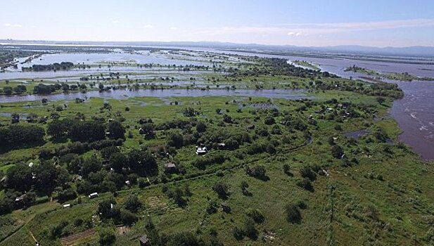 У Хабаровска паводок затопил сотни дачных участков