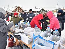 1,5 тонны вторсырья собрали вологжане на первом в этом году «Экопарке»