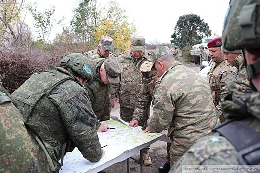 Военные России и Азербайджана встретились в Агдамском районе Карабаха