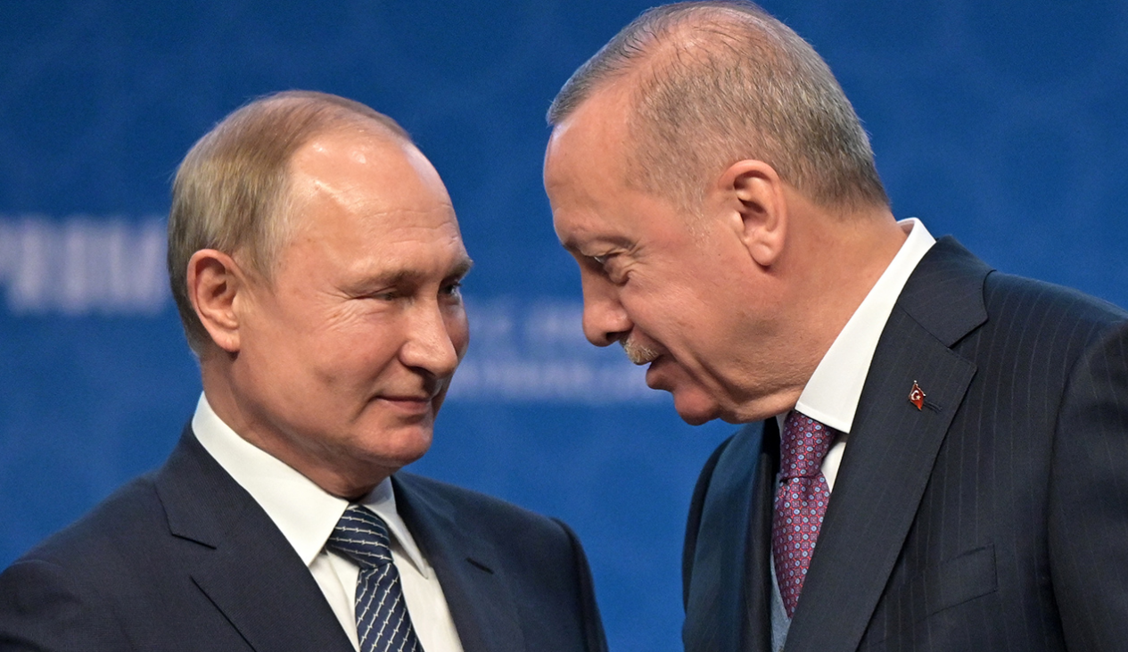 В Кремле сообщили о разговоре Путина и Эрдогана тет-а-тет