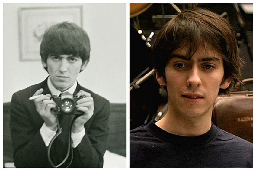 Джордж Харрисон и Дхани Харрисон. Легендарный музыкант Beatles, Джордж Харрисон оставил после себя не только наследие в виде множества хитов, но и сына, который с возрастом превратился в почти в идентичную копию знаменитого отца.