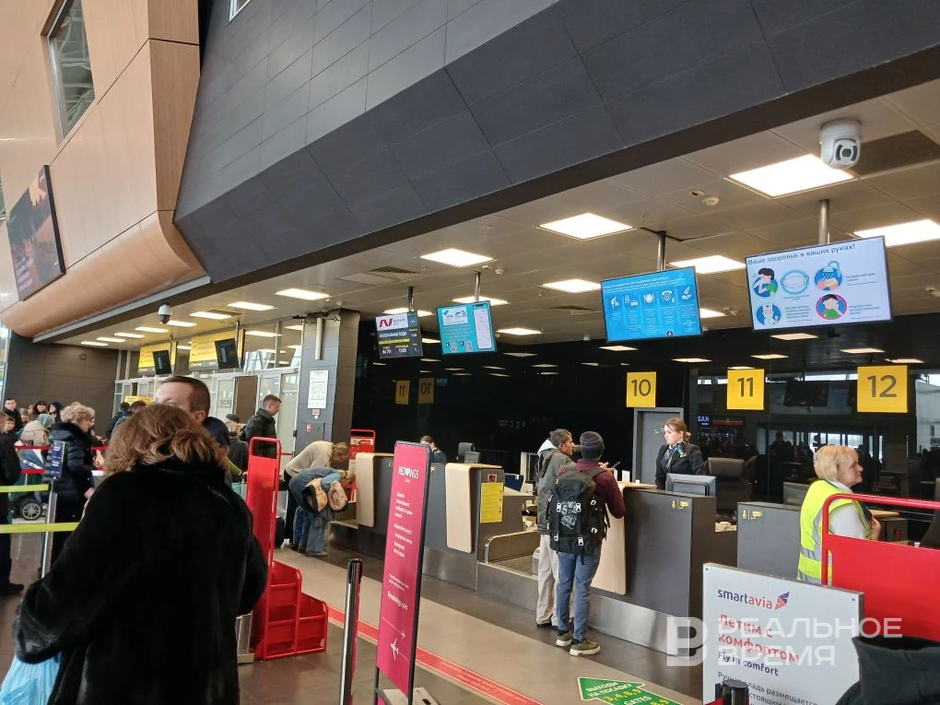 Казанский аэропорт временно закрыли на фоне режима беспилотной опасности