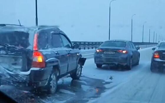 В Рязани со стороны Солотчи образовалась пробка из-за двух аварий