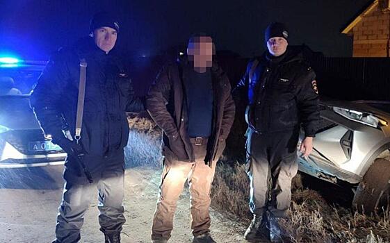 Рязанская полиция остановила вылетевшего в кювет пьяного мужчину