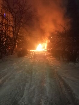 В Дзержинске неизвестные сожгли припаркованный у дома автомобиль