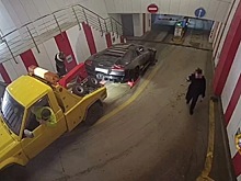 Кража Lamborghini с охраняемой парковки с помощью эвакуатора попала на видео