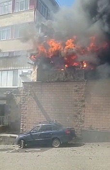 Пожар в кафе тушат в Железноводске