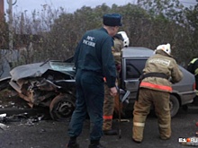 На въезде в Екатеринбург скопилась семибалльная пробка из-за аварии