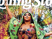 Пышка Lizzo в полупрозрачном цветочном боди приземлилась на обложку Rolling Stone