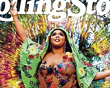 Пышка Lizzo в полупрозрачном цветочном боди приземлилась на обложку Rolling Stone