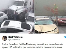 Видео аварии с участием 50 автомобилей попало в Сеть