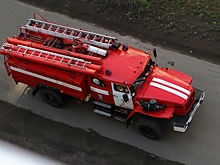 Под Омском загорелась СТО - есть пострадавшие