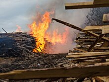 В городском округе Руза подростки помогли пожарным тушить мусор