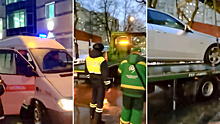 В Москве эвакуаторщик заблокировал проезд скорой помощи
