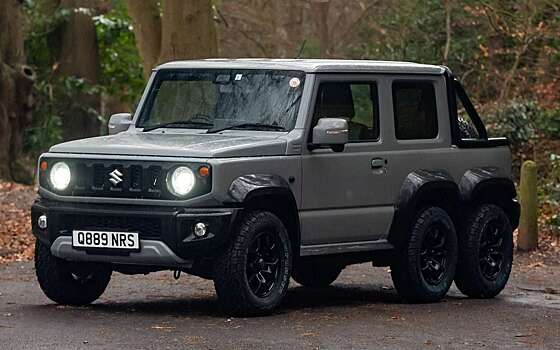 Популярный внедорожник Suzuki Jimny превратили в шестиколесный вездеход