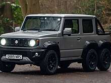 Популярный внедорожник Suzuki Jimny превратили в шестиколесный вездеход