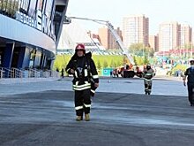 Первые пожарно-тактические учения прошли в ледовом дворце «Байкал»