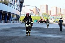Первые пожарно-тактические учения прошли в ледовом дворце «Байкал»