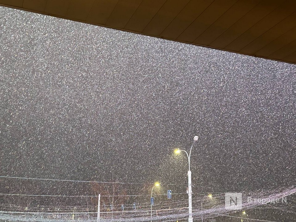 Первый снег пошел в Нижегородской области