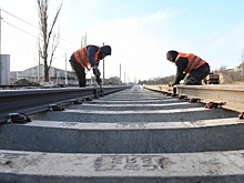 В Волгограде уложили более 4 км бесшовных рельсов скоростного трамвая