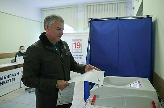 Володин в Москве проголосовал на выборах в Госдуму