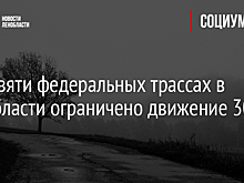 На девяти федеральных трассах в Ленобласти ограничено движение 30 марта