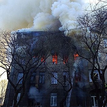 При пожаре в одесском колледже погибли два преподавателя, секретарь и студенты