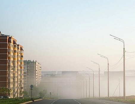 Фотофакт: густой туман окутал утренний Ижевск