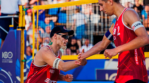 Олег Стояновский и Илья Лешуков выиграли серебряные медали на чемпионате России по пляжному волейболу