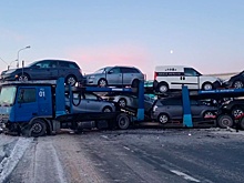 Движение на Киевском шоссе восстановлено после ДТП с двумя грузовиками